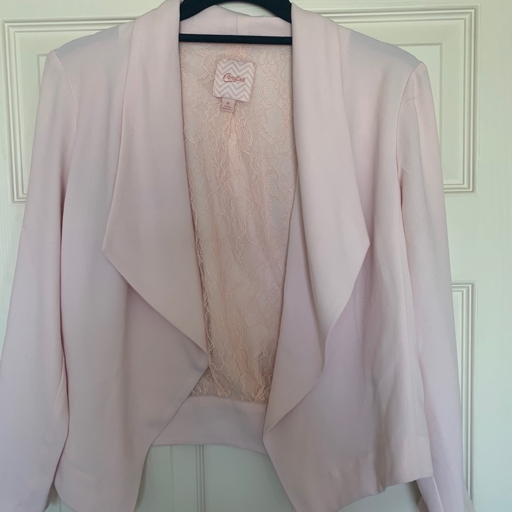Blush pink blazer